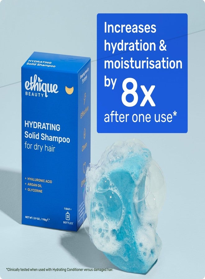 Ethique Hydrating Shampoo Bar for dry hair with Hyaluronic Acid - Plastic-Free, Cruelty-Free, Vegan, 3.88 oz - Image 5
