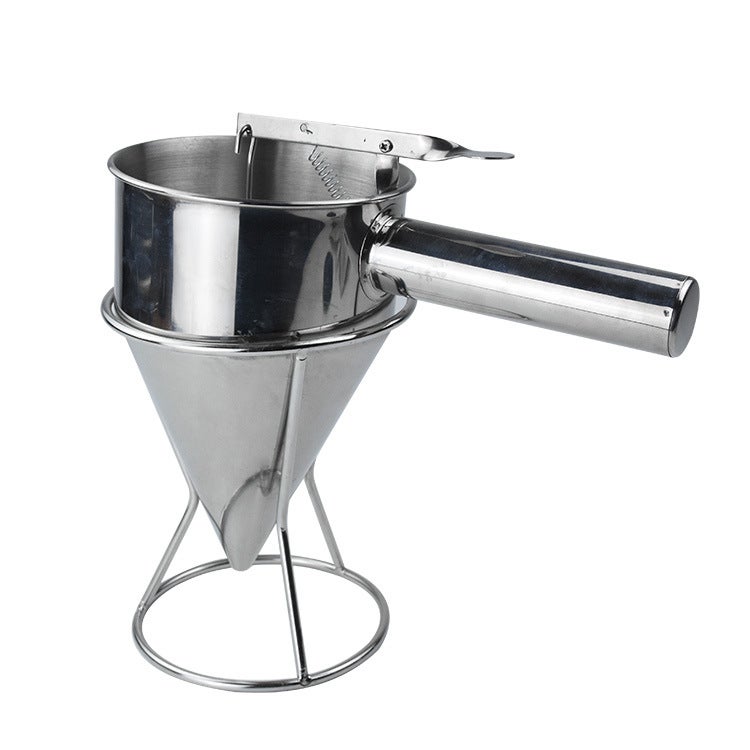 Octopus pellet tool octopus funnel/cone funnel/stainless steel fish ball funnel with shelf(Stainless steel tapered funnel frame) - Image 1