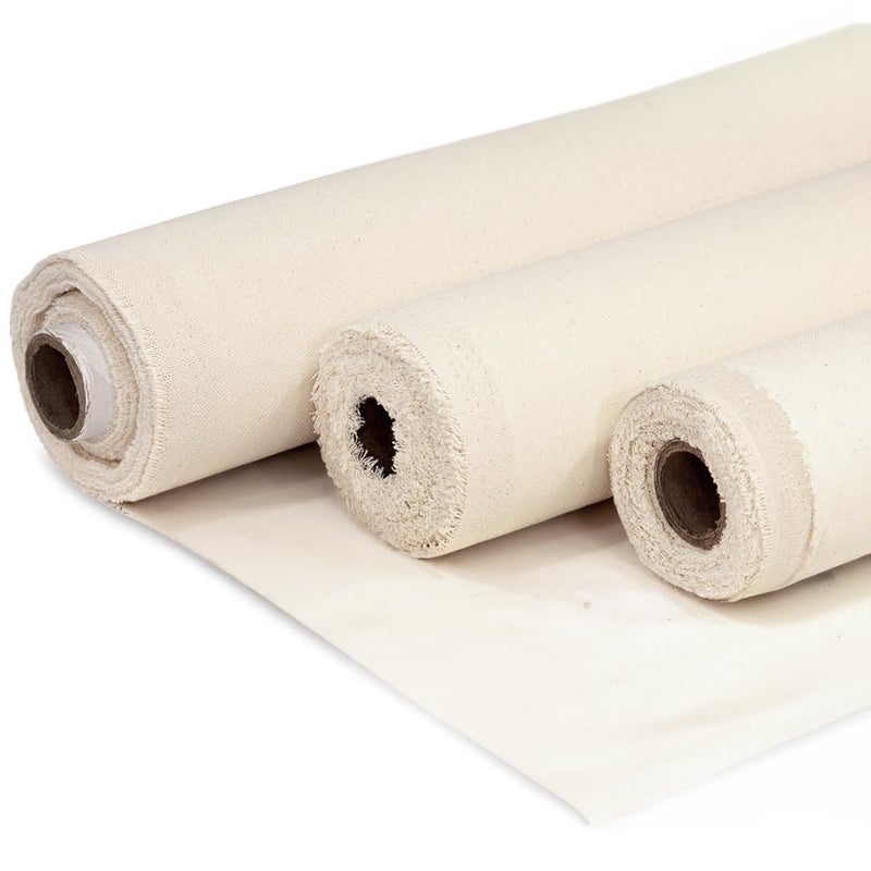 Barcelonetta | Canvas Fabric | Cotton Duck | Heavy | Natural 10oz | 60'' Wide | Arts & Crafts, Backings, Covers, Placemats (1 Yard) - Image 1