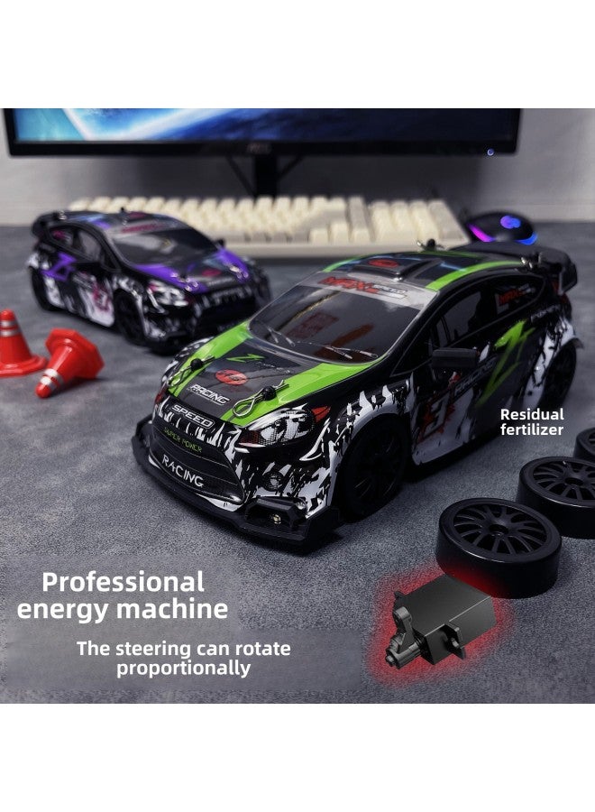 Yu Feifei's 1: 24 Full-scale Track Version Ford Rally Remote Control Car Four-wheel Drive Rc Drift Car Gift-Colour:Ford Track Edition-purple-full Scale-Proportion:Two Batteries  Free Remote Control Battery  - Image 4