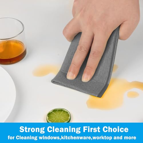 HOMEXCEL Swedish Dishcloths for Kitchen 20 Pack, Sponge Dish Cloth for Counters & Washing Dishes, Reusable and Absorbent Paper Towels, Grey - Image 3