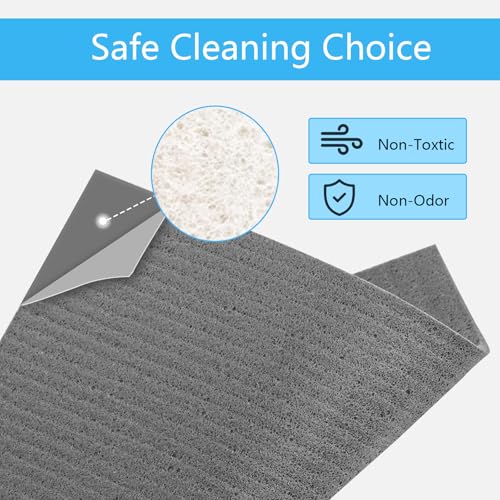 HOMEXCEL Swedish Dishcloths for Kitchen 20 Pack, Sponge Dish Cloth for Counters & Washing Dishes, Reusable and Absorbent Paper Towels, Grey - Image 2