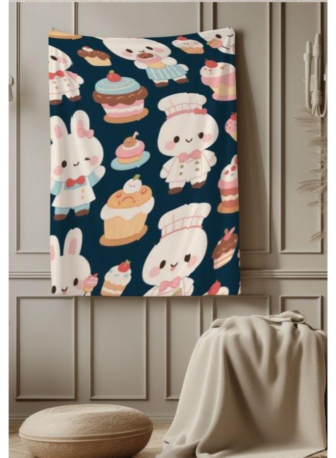 general Baby and children's cartoon flannel thin blanket (warm and comfortable, suitable for sleep, game use) 70cm*100cm - Image 3