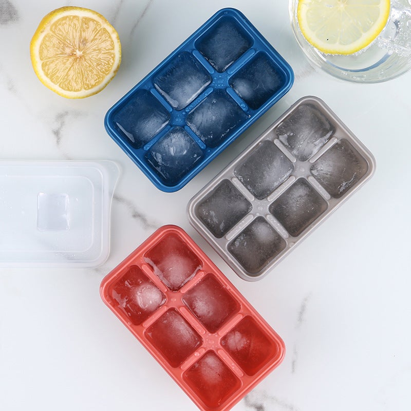 Silicone Ice Cube Tray: 12.5X7.2X3.8Cm Food Grade Bpa-Free - Leak-Proof Lid Easy Unmould Clean Ice Cube Mold for Home Kitchen Bar Dorm - Image 4