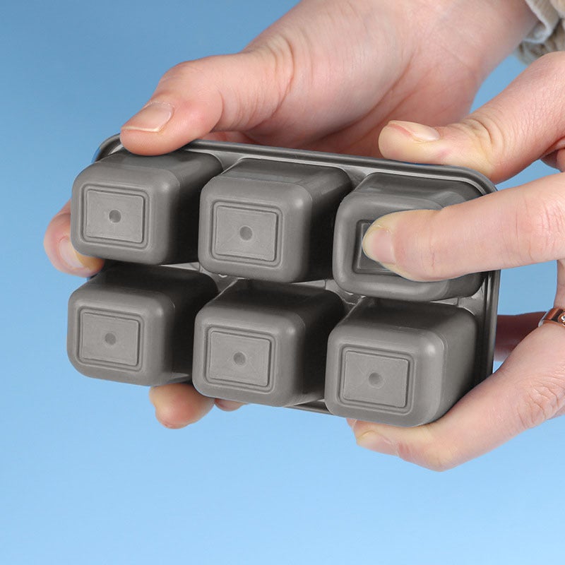 Silicone Ice Cube Tray: 12.5X7.2X3.8Cm Food Grade Bpa-Free - Leak-Proof Lid Easy Unmould Clean Ice Cube Mold for Home Kitchen Bar Dorm - Image 2