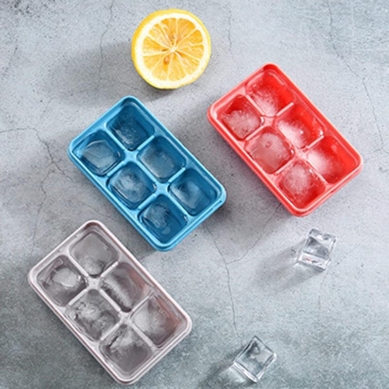 Silicone Ice Cube Tray: 12.5X7.2X3.8Cm Food Grade Bpa-Free - Leak-Proof Lid Easy Unmould Clean Ice Cube Mold for Home Kitchen Bar Dorm - Image 5