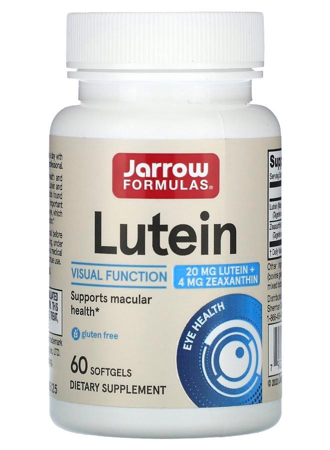 jarrow formulas Lutein 20 mg 60 Softgels