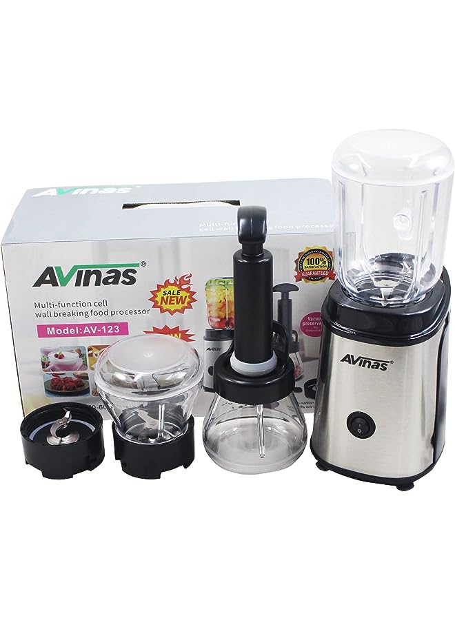 IAF AV-123 Multi-function Electric Blender Cell Wall Breaking Food Processor Fruit Mixer Powerful Hand Held For Fruits, Meat and Vegetables - Image 1