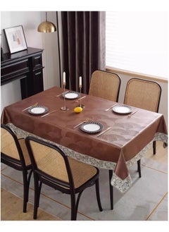 EBMINI New Waterproof Oil Resistant Heat-Resistant Washable PU Tablecloth  - Image 2