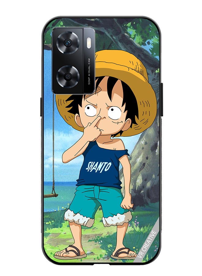 VR CREATIVE Protective Case Cover For Oppo A57/A77s Monkey Dluffy Design Multicolour - Image 1