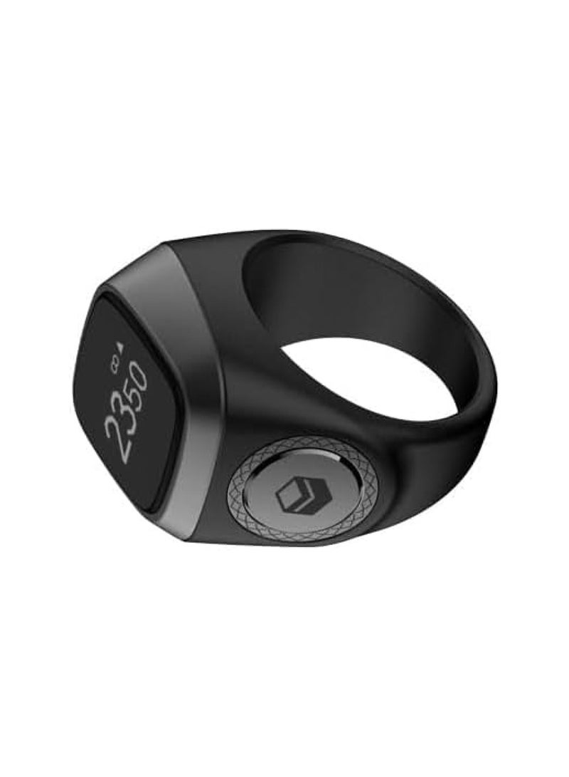 iQIBLA Smart Tasbih Zikr Metal Ring 22MM Space Grey - Image 2