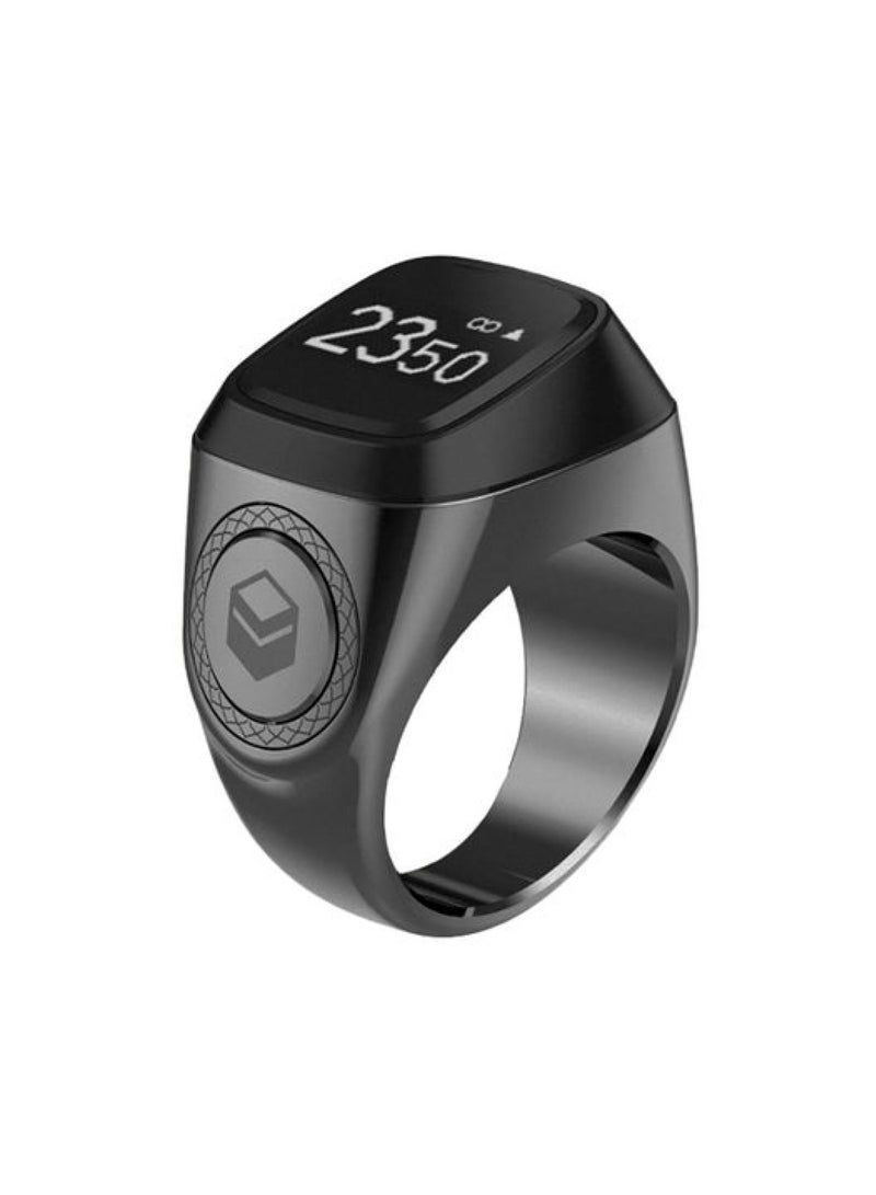 iQIBLA Smart Tasbih Zikr Metal Ring 22MM Space Grey - Image 1