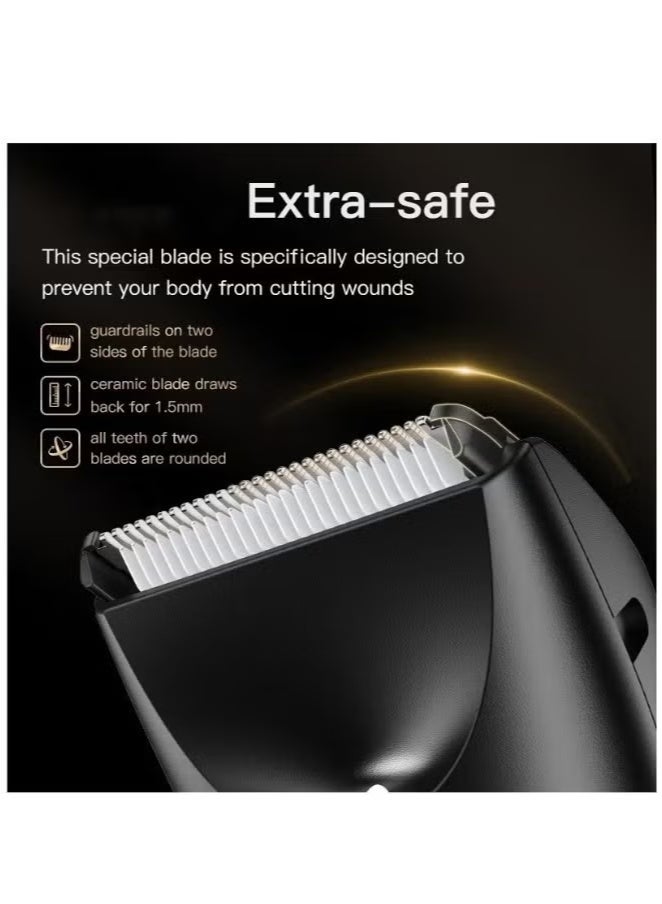 Generic Body Trimmer for Men Grooming for Body Electric Trimmer Body Shaver Groomer Safe Shaver Rechargeable Waterproof Wet Dry  - Image 3
