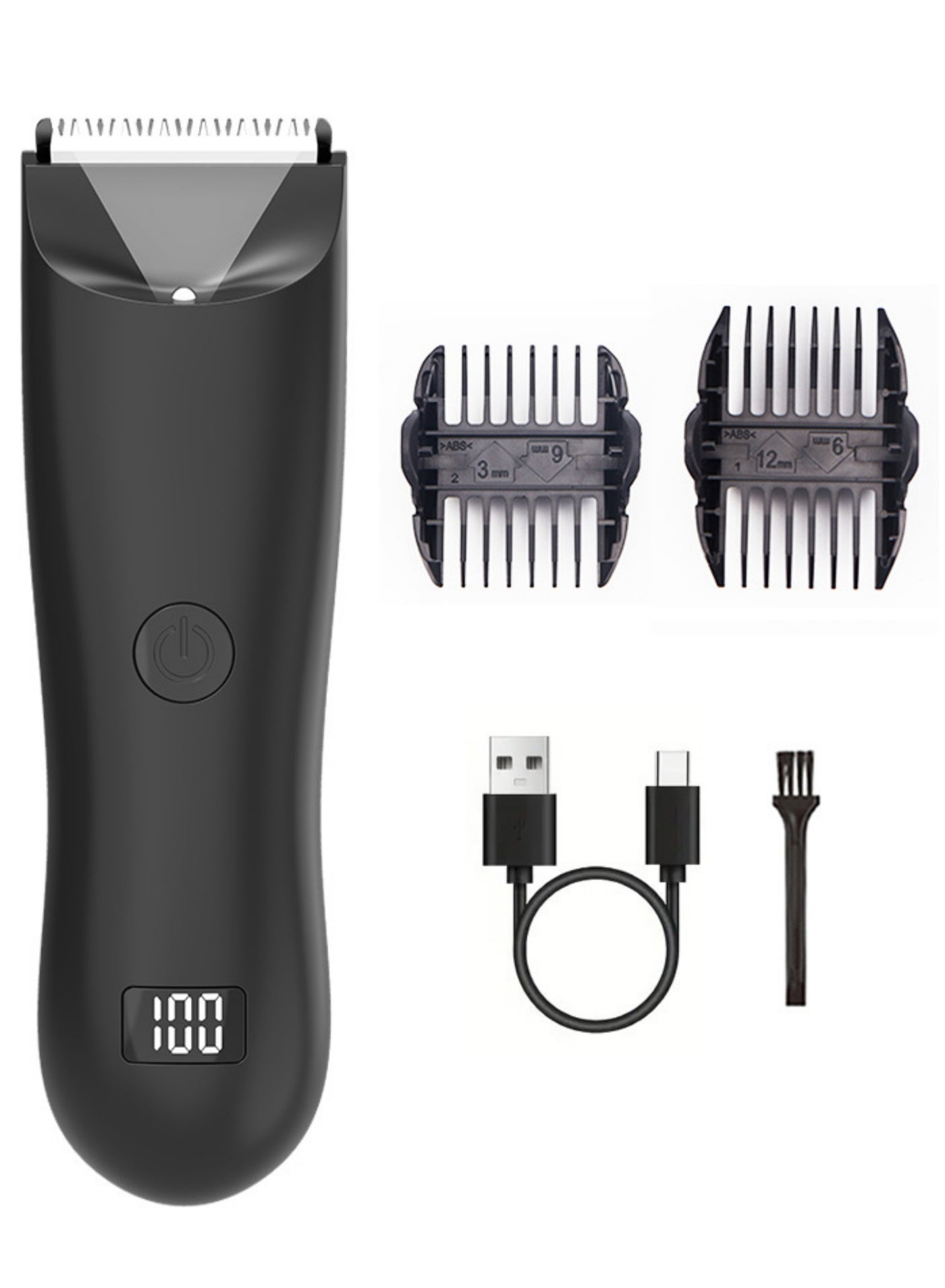 Body Trimmer for Men Grooming for Body Electric Trimmer Body Shaver Groomer Safe Shaver Rechargeable Waterproof Wet Dry