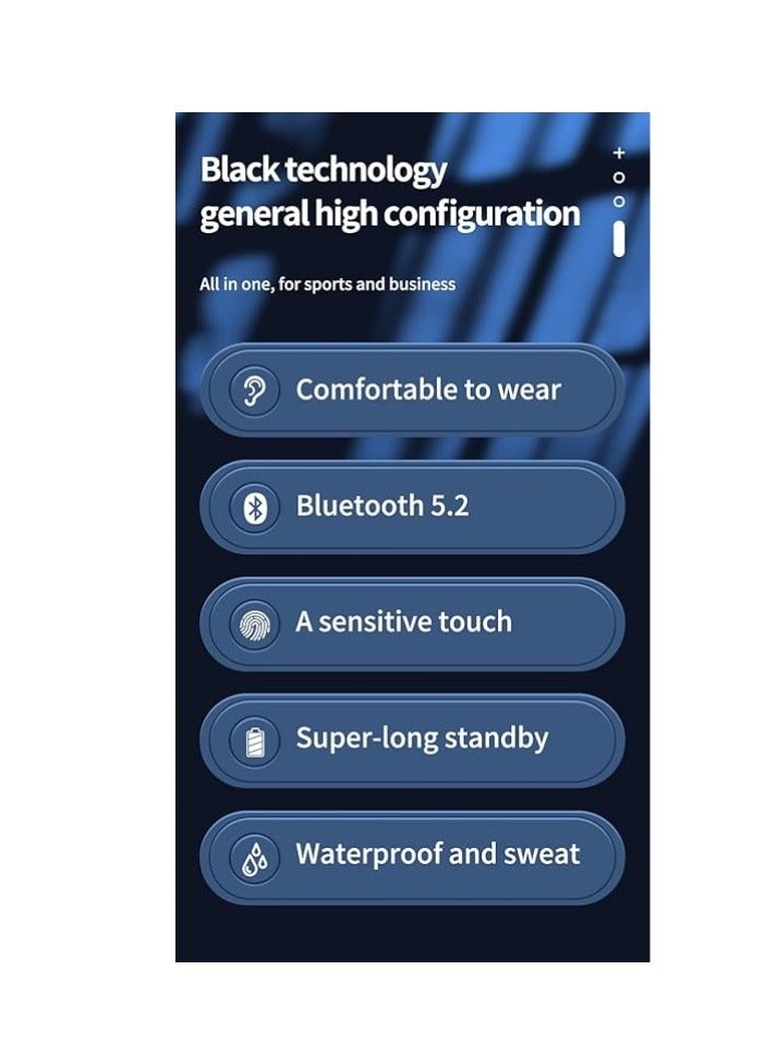 YUNSYE Bluetooth L15 Headset V5.2, Wireless Earpiece Hand-Free Headphones Noise Canceling Mic for Office/Driving/Business - Image 2