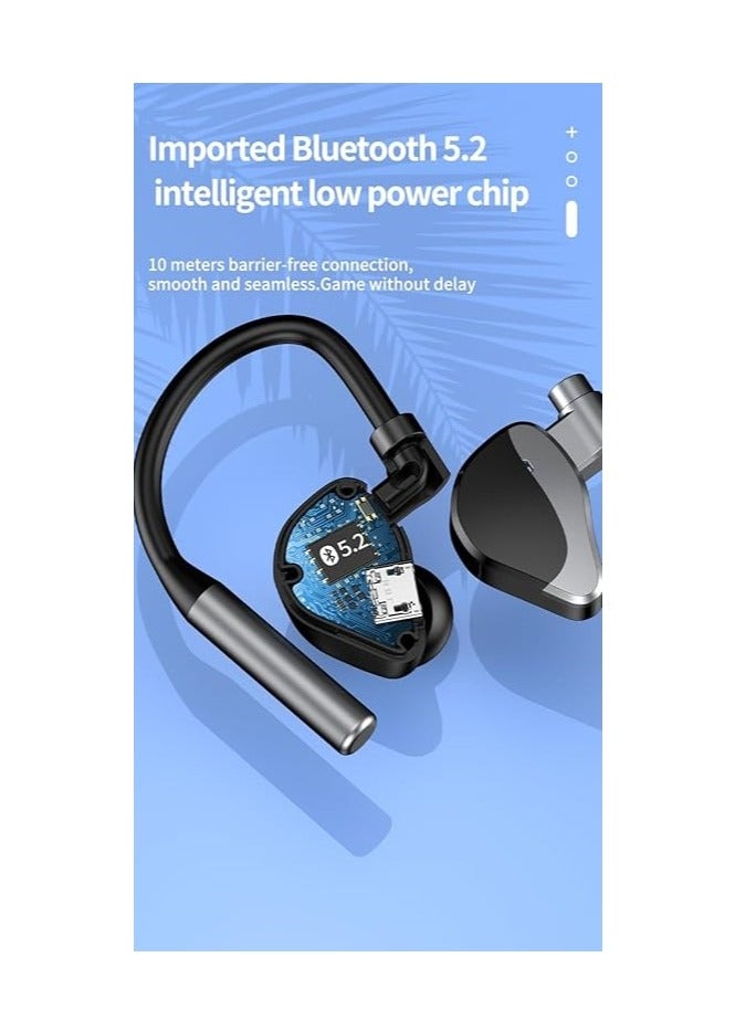 YUNSYE Bluetooth L15 Headset V5.2, Wireless Earpiece Hand-Free Headphones Noise Canceling Mic for Office/Driving/Business - Image 3