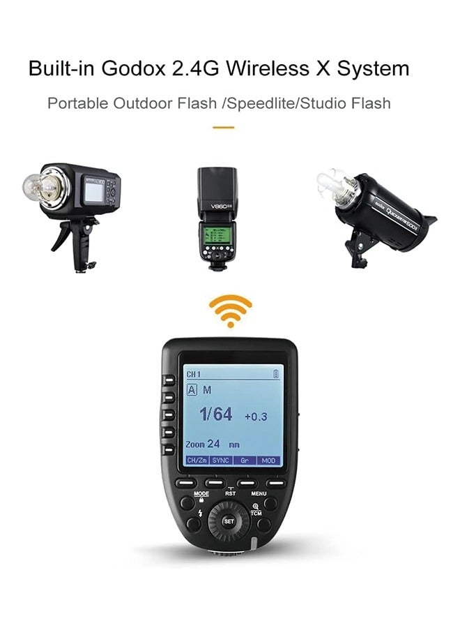 Godox Xpro-C TTL Wireless Flash Trigger Compatible for Canon EOS Cameras, Support 1/8000s HSS, 5 Dedicated Groups Buttons, Large Dot-Matrix LCD Display - Image 5