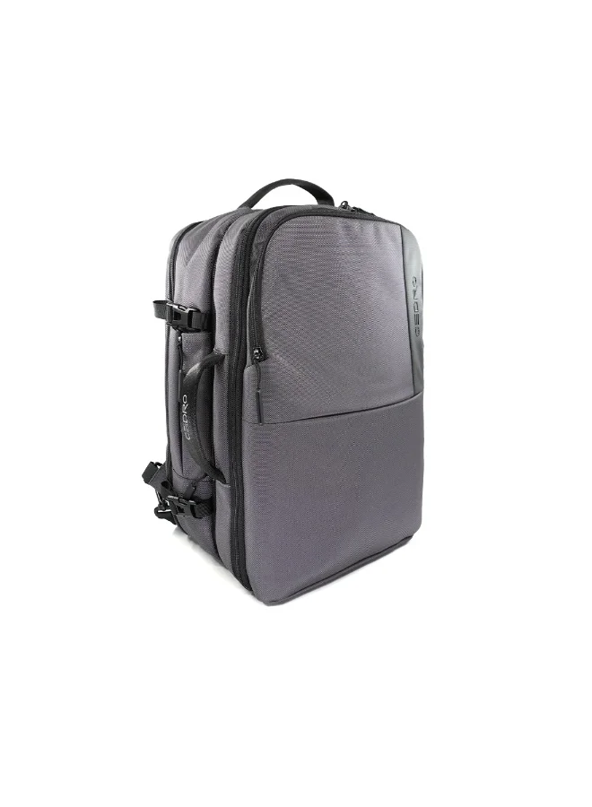Cedro Cedro 2â€‘inâ€‘1 Detachable Backpack â€“ Grey