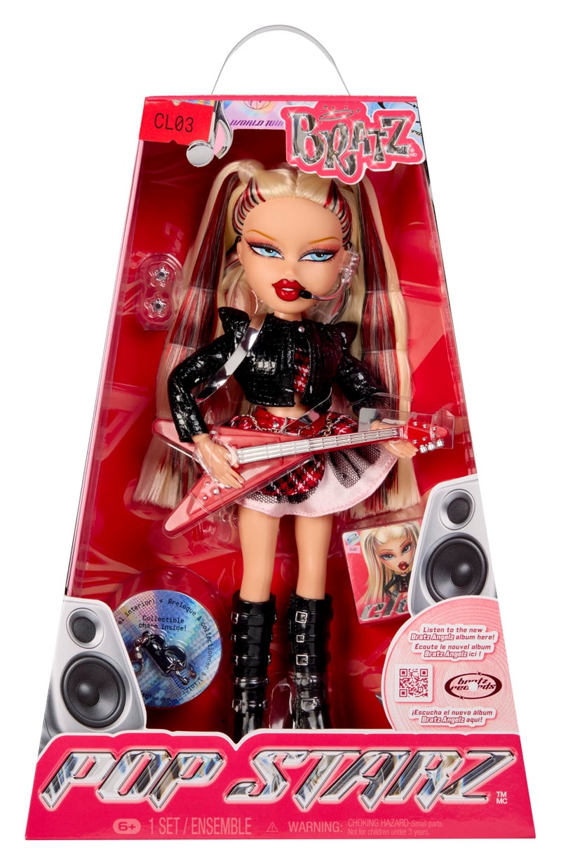 Bratz Pop Starz Cloe Fashion Doll with Accessories and Charm - Image 3