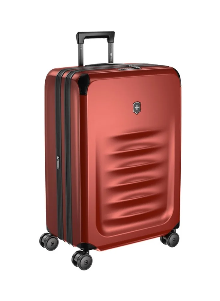 فيكترونوكس Spectra 3.0 Medium 69cm Hardside 4 Double Wheel Expandable Check-In Luggage Trolley Red