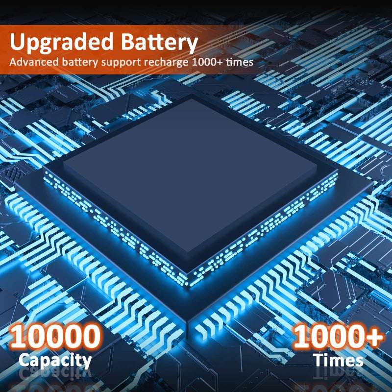 Samyoung Spotlight 120000 Lumen Super Bright, 10000 mAh 30 Hours LED Rechargeable Flashlights, IP65 Waterproof Rechargeable Spotlight Come with Collapsible Tripod & Strip for Hunting Boat Camping - Image 5