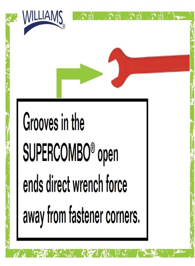 Williams 1228RSC Red Super Combo Combination Wrench, 7/8-Inch - Image 4