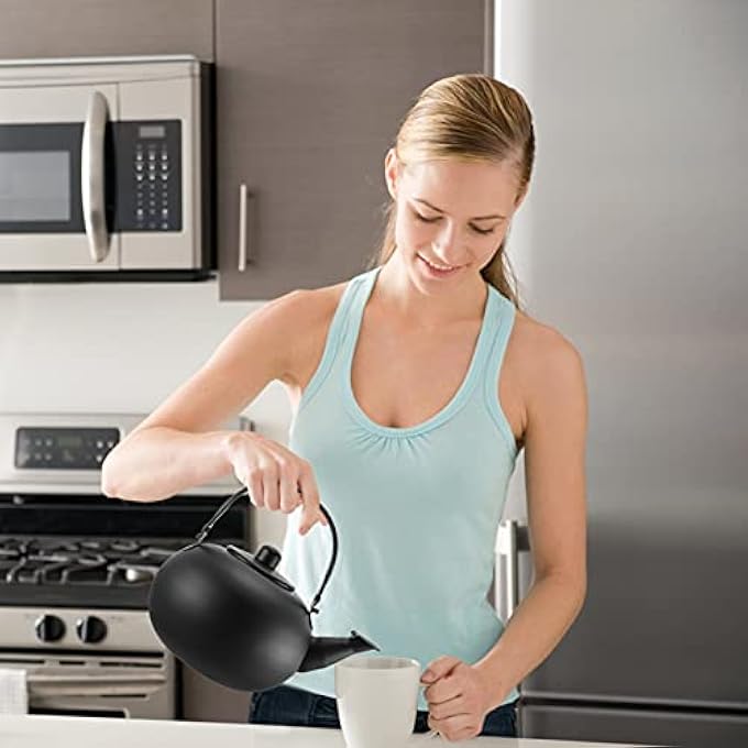 دويتول غلاية موقد غلاية من الفولاذ المقاوم للصدأ غلاية شاي صفير إبريق شاي غلاية ماء مع مصفاة للموقد - Image 3