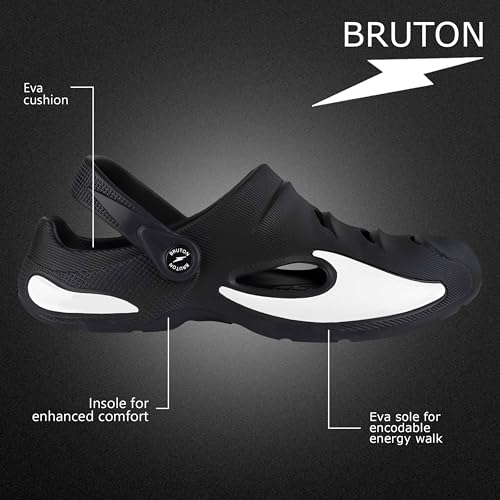 BRUTON Stylish Casual Clogs for Men | Outdoor Sandals | Comfortable Sandal for Daily Outdoor Use- UK 9 - Image 3