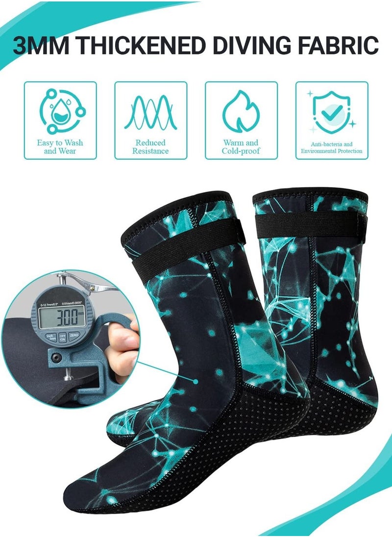 Y&D Neoprene Socks 3mm Wetsuit Diving Thermal Anti-Slip Scuba Water Booties for Swimming Sports  - Image 3