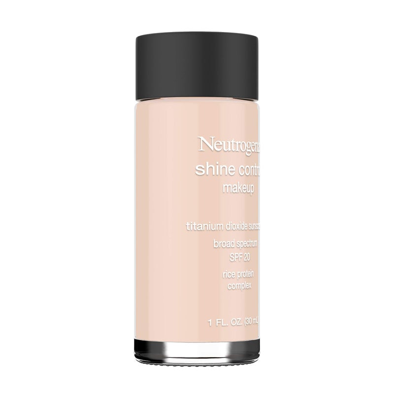 Neutrogena Shine Control Liquid Makeup Broad Spectrum Spf 20, Natural Ivory 20, 1 Oz. - Image 3
