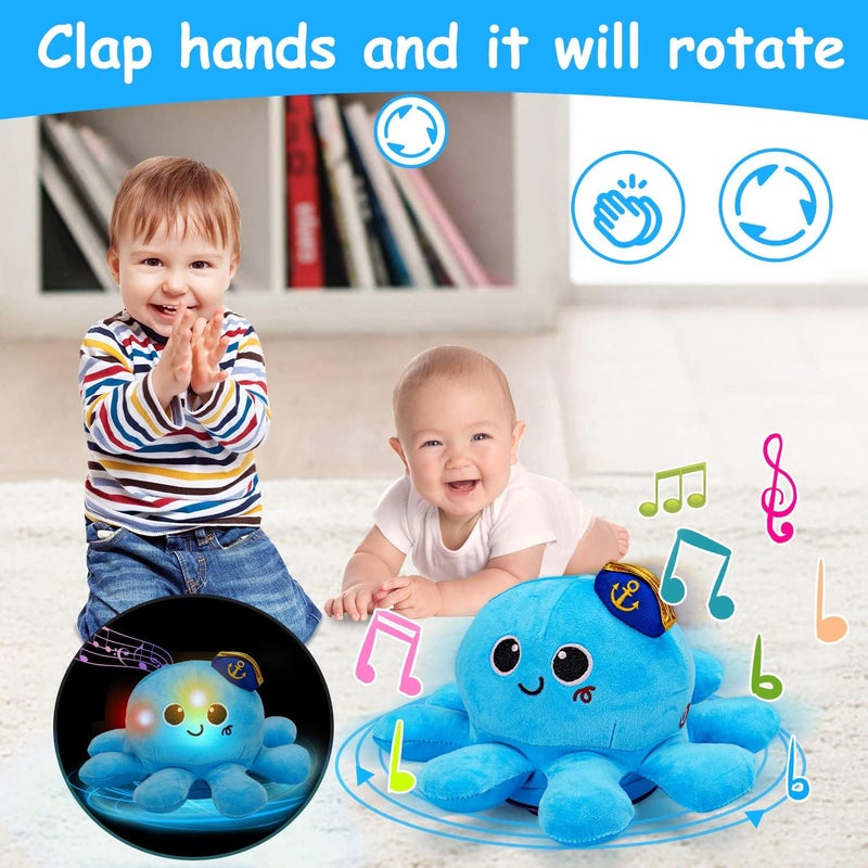 Tsomtto Baby Toys 6-12 Months Musical Plush Octopus Crawling & Walking Toys Light up Voice Control Dancing Infant Toys 0-6 7 8 9 10 12-18 Month 1 2 3 Year Old Boys Girls Tummy Time Baby - Image 2