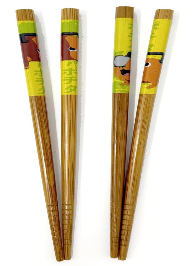 Just Funky Chainsaw Man Chopsticks - Pochita Merch, 2 Sets of 8.85 Inches Long Anime Chopsticks - Image 2