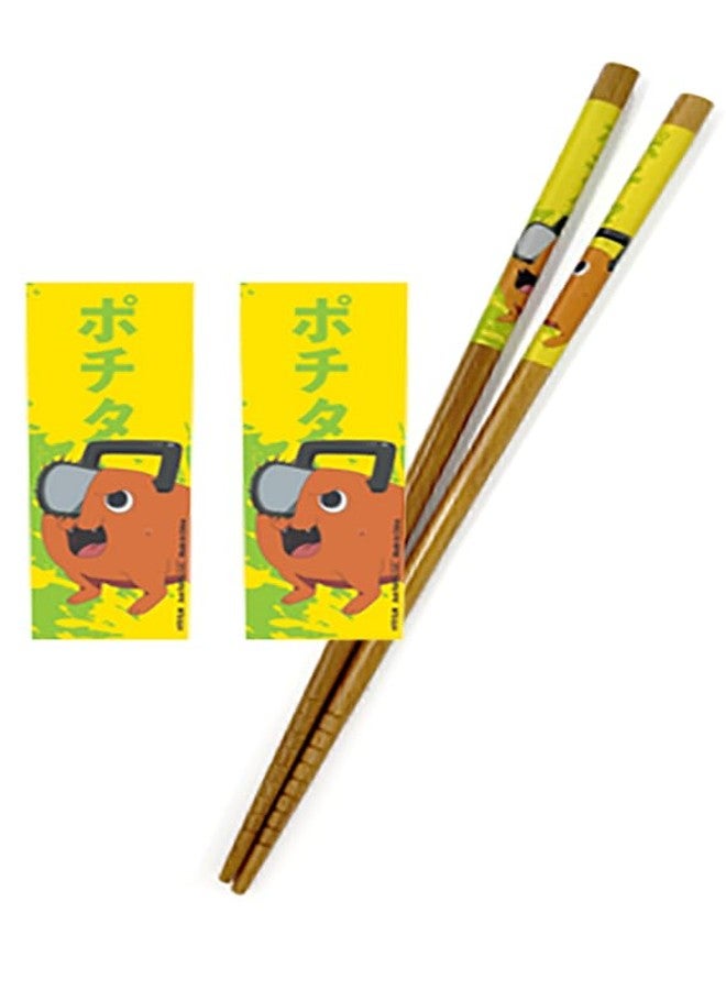Just Funky Chainsaw Man Chopsticks - Pochita Merch, 2 Sets of 8.85 Inches Long Anime Chopsticks - Image 4
