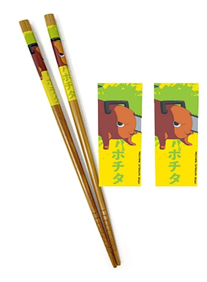 Just Funky Chainsaw Man Chopsticks - Pochita Merch, 2 Sets of 8.85 Inches Long Anime Chopsticks - Image 3