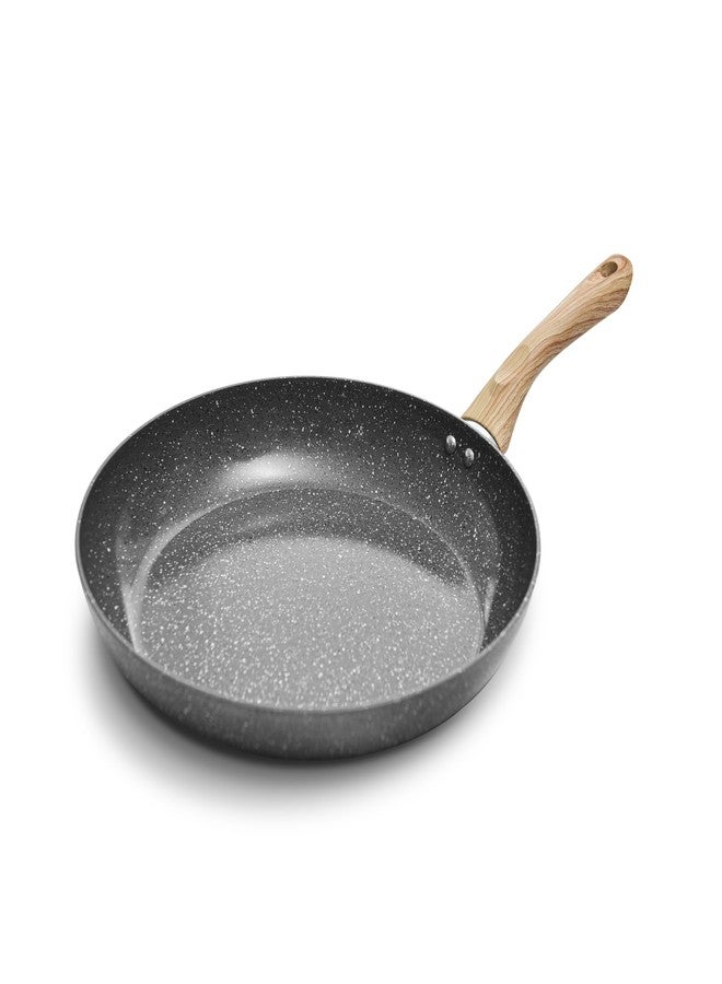 Bakeley 12-Inch Frying Pan Nonstick Stretched Aluminium Omelette Skillet Fry Pans for Induction Compatible Pan - Image 1