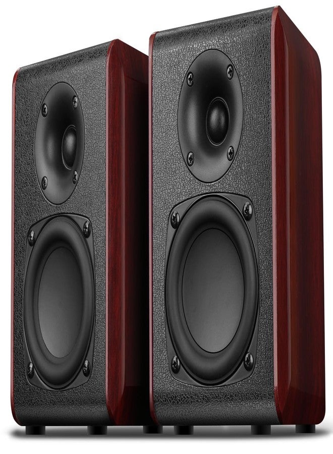 Saiyin Passive Bookshelf Speakers with 3.5 inch Woofer,Home Desktop Stereo Speakers,Amplifier or Receiver Required,Passive Surround, Front Speakers for PC/Gaming/Turntable,4 Ohms,Wall Mountable - Image 1