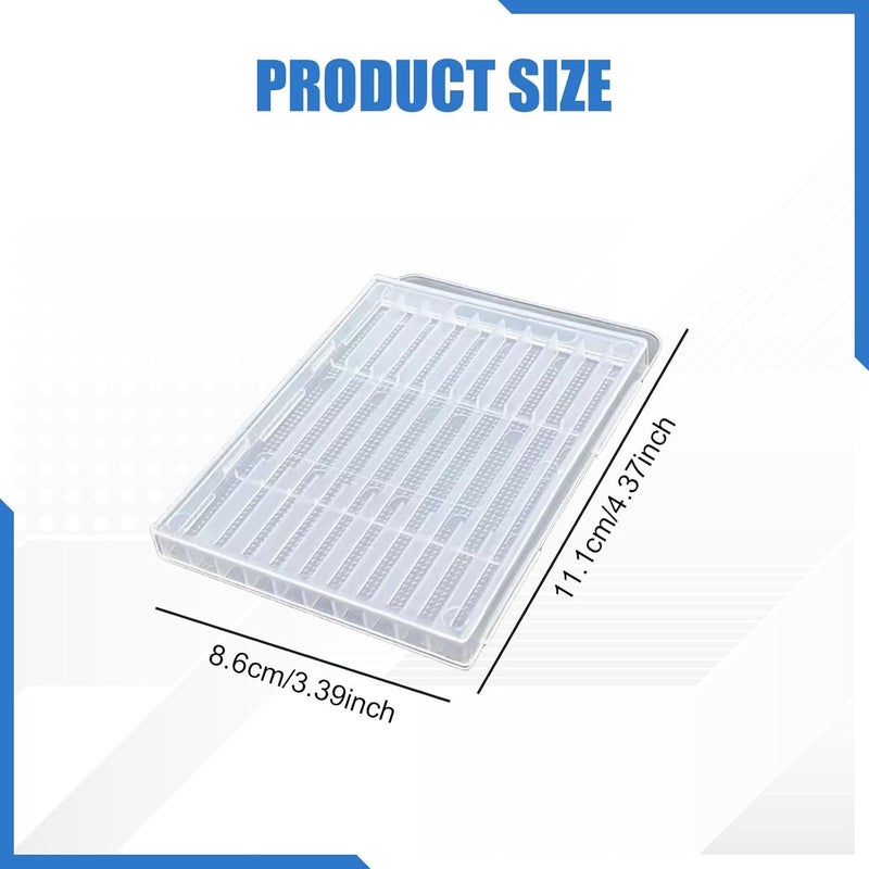 predolo 20 Pieces Drill Case Small Part Container Tool Parts Organizer Portable Transparent Box Multifunctional Reusable Storage Suitable for Workshop Office, 4 - Image 3