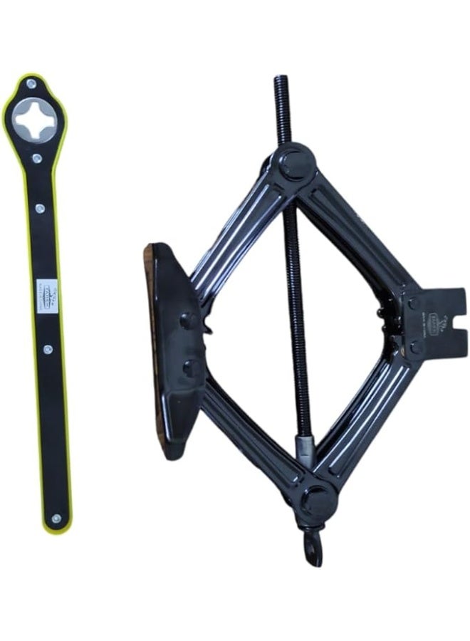 Portable 1.5 Ton Car Scissor Lift Kit – Universal Car Jack & Wrench, Multi-Use Vehicle Lifting Tool - Image 1