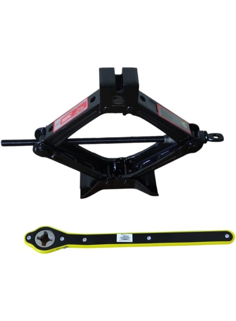 Portable 1.5 Ton Car Scissor Lift Kit – Universal Car Jack & Wrench, Multi-Use Vehicle Lifting Tool - Image 3