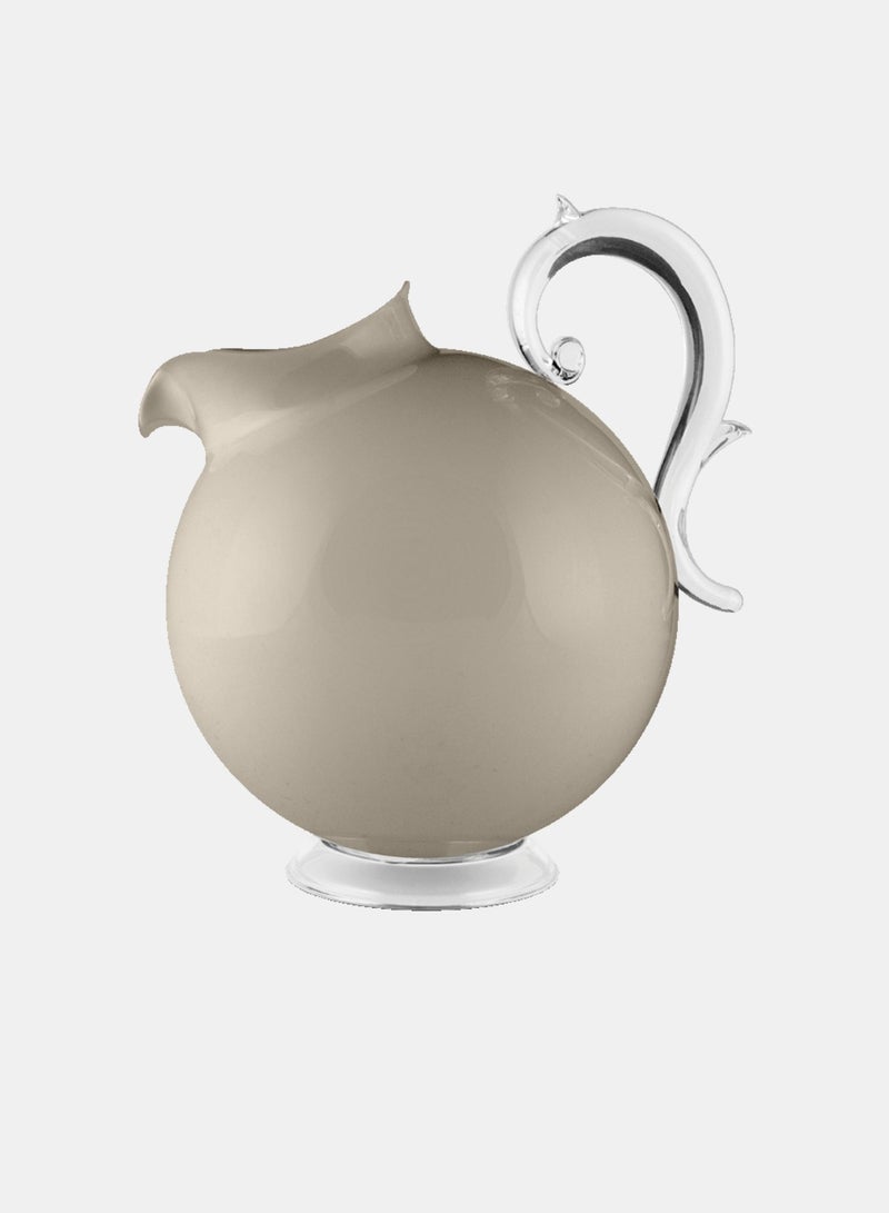 Baci milano Beige Acrylic Pitcher – 2.5 L (Ø 18 cm, H 24.5 cm) – Aqua Collection - Image 1