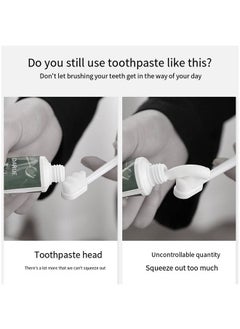 Generic Tube Toothpaste Squeezer, 3 Pieces with Rolling Toothpaste Holder Toothpaste Dispenser Set Dust-Proof, Holder Rotating Squeezing Toothpaste Artifact Dispenser for Bathroom Blue  - Image 2