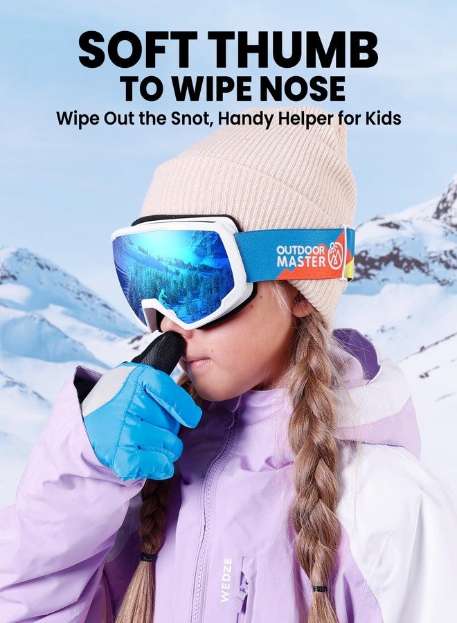 OutdoorMaster Kids Ski Snow Gloves, 3M Thinsulate Winter Windproof Waterproof Thermal Gloves for Boys & Girls, Fits Youth Winter Sports, Skiing, Snowboard - Image 4