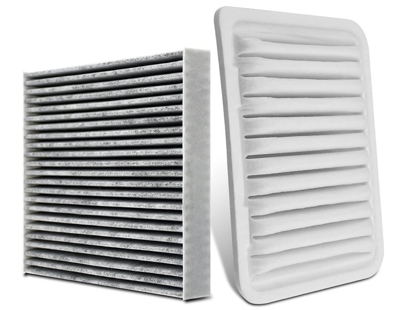 JADODE CA10190 CF10285 Combo Engine Air Filter Set Replacement for 20092019 Toyota Corolla Pontiac Vibe Scion XD