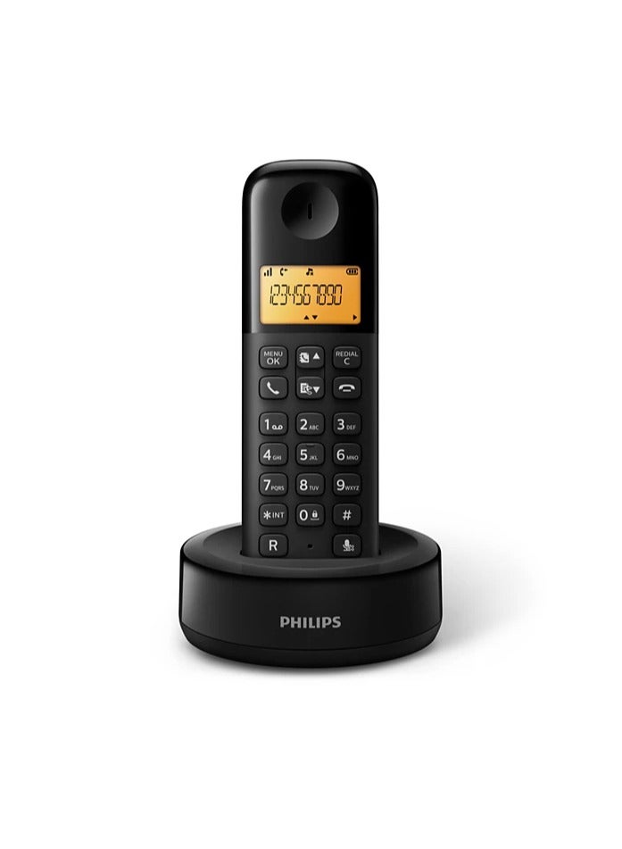 فيليبس تليفون أرضى لاسلكى فيليبس D1601B/63 - أسود - Image 3