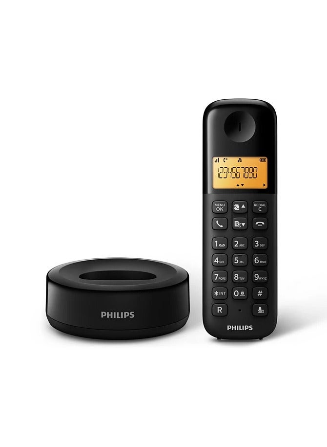فيليبس تليفون أرضى لاسلكى فيليبس D1601B/63 - أسود - Image 4