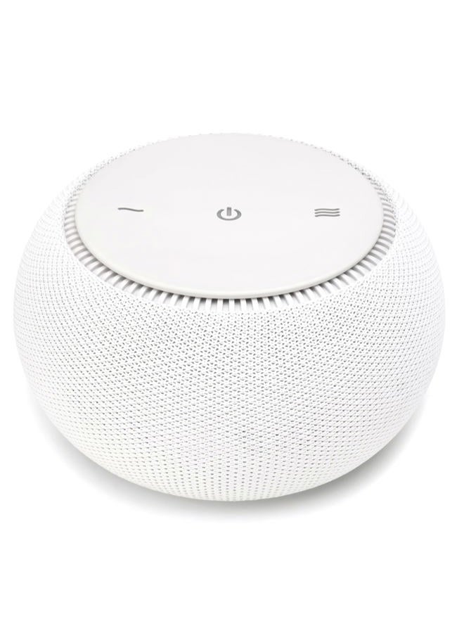 SNOOZ Pro - Smart White Noise Machine & Travel Case - Real Fan Inside, Non-Looping White Noise, Adjustable Tone & Volume - App-Based Remote Control & Sleep Timer (Cotton) - Image 1
