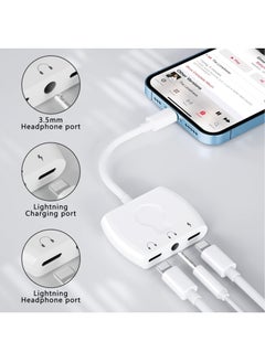 Generic Lightning to 3.5mm Headphone Jack Audio Adapter,iPhone to 3.5mm Earphone Splitter Adapter with Charging Port,iPhone to aux adapter,Compatible With iPhone 13/12/11/X/8/8/7,Support Newest iOS 15  - Image 3