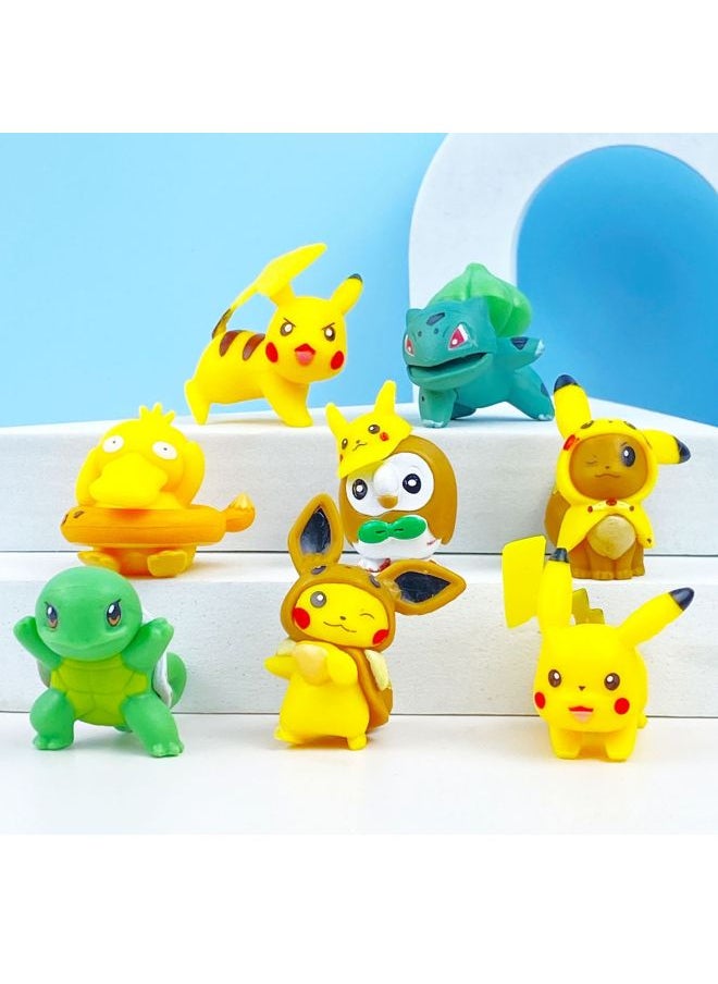 Generic - Baokemeng Hand-made Blind Box Pikachu Crayon Small Melody Kulomi Ruby Strawberry Bear Toy Ornaments-Color:Dragon Ball Pikachu 4-piece Set-end Box (full Set Price) - Image 1