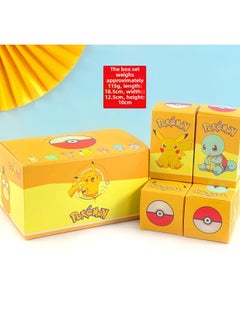 Baokemeng Hand-made Blind Box Pikachu Crayon Small Melody Kulomi Ruby Strawberry Bear Toy Ornaments-Color:Dragon Ball Pikachu 4-piece Set-end Box (full Set Price)