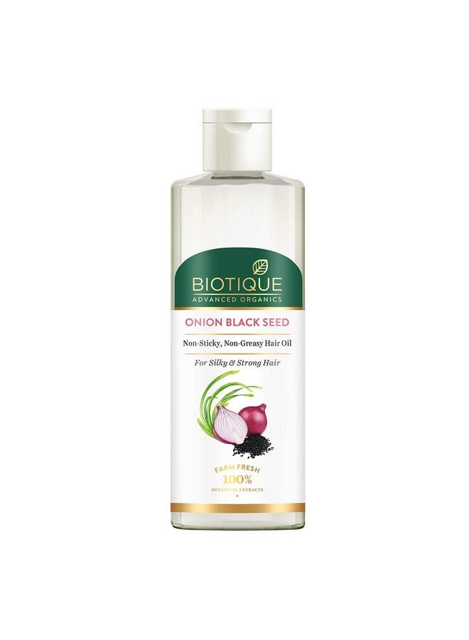 Biotique Onion Black Seed Hair Oil For Silky And Strong Hair 200Ml ; Controls Hair Fall Promotes Growth (Pack Of 2) - Image 2